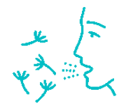 Illustration depicting relief from hay fever symptoms with treatment.